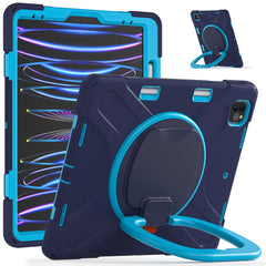 Magnetic-Absorbed Pen Slot Design Hybrid Tablet Cover with 360° Swivel Kickstand Case for iPad Pro 12.9 inch (2022) / (2021) / (2020) / (2018)