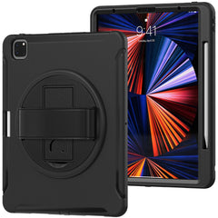 For iPad Air 13 (2025) / (2024) / Pro 12.9-inch (2021) 360° Rotary Kickstand PC + TPU Tablet Case with Magnetic-Absorbing Pen Slot