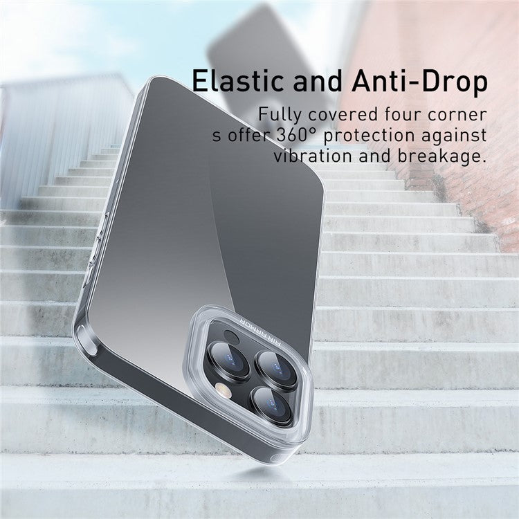 BASEUS Simple Series Soft TPU Phone Case for iPhone 13 Pro Max 6.7 inch Cell Phone Protective Cover Shell - TechGearPal