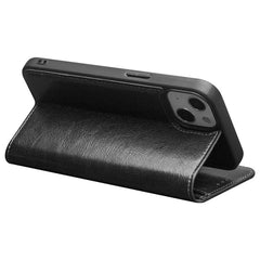QIALINO For iPhone 13 mini 5.4 inch Top Layer Cowhide Leather All-round Protection Phone Case Stand Shell with Walle - TechGearPal
