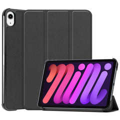 Tri-Fold Stand PU Leather Smart Tablet Protective Cover Tablet Case for iPad mini (2024) / mini (2021)