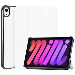 Tri-Fold Stand PU Leather Smart Tablet Protective Cover Tablet Case for iPad mini (2024) / mini (2021)