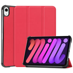 Tri-Fold Stand PU Leather Smart Tablet Protective Cover Tablet Case for iPad mini (2024) / mini (2021)