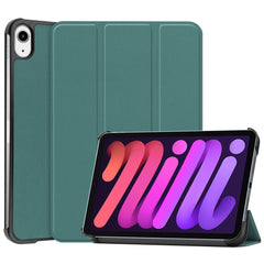 Tri-Fold Stand PU Leather Smart Tablet Protective Cover Tablet Case for iPad mini (2024) / mini (2021)