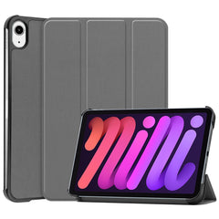 Tri-Fold Stand PU Leather Smart Tablet Protective Cover Tablet Case for iPad mini (2024) / mini (2021)