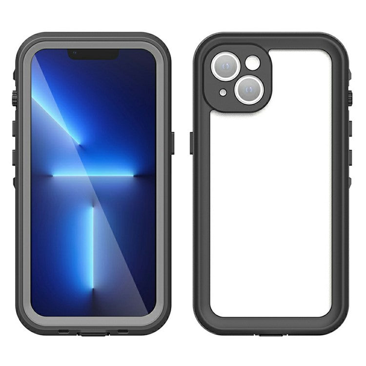 REDPEPPER Dot+ Series IP68 Waterproof IP6X Dustproof Drop-Proof Transparent Back Phone Case for iPhone 13 6.1 inc - TechGearPal
