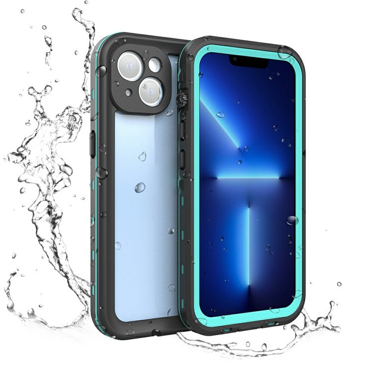 REDPEPPER Dot+ Series IP68 Waterproof IP6X Dustproof Drop-Proof Transparent Back Phone Case for iPhone 13 6.1 inc - TechGearPal
