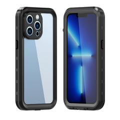 REDPEPPER Dot+ Series Anti-Fall Transparent Back IP68 Waterproof IP6X Dustproof Hybrid Phone Case for iPhone 13 Pro 6.1 inc - TechGearPal