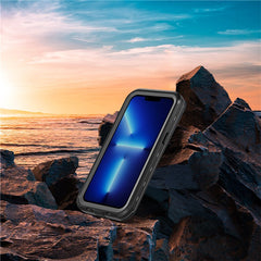 REDPEPPER Dot+ Series Anti-Fall Transparent Back IP68 Waterproof IP6X Dustproof Hybrid Phone Case for iPhone 13 Pro 6.1 inc - TechGearPal