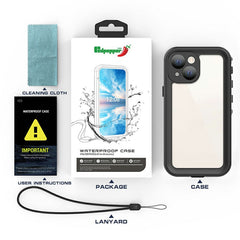 REDPEPPER Dot+ Series Transparent Back IP68 Waterproof IP6X Dustproof PC+TPU+PET Phone Case for iPhone 13 mini 5.4 inc - TechGearPal