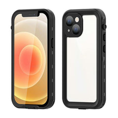 REDPEPPER Dot+ Series Transparent Back IP68 Waterproof IP6X Dustproof PC+TPU+PET Phone Case for iPhone 13 mini 5.4 inc - TechGearPal