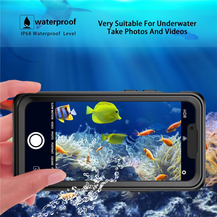 REDPEPPER PRO Series For iPhone 13 mini Drop-Proof IP68 Waterproof Cover Transparent Back Phone Case - TechGearPal