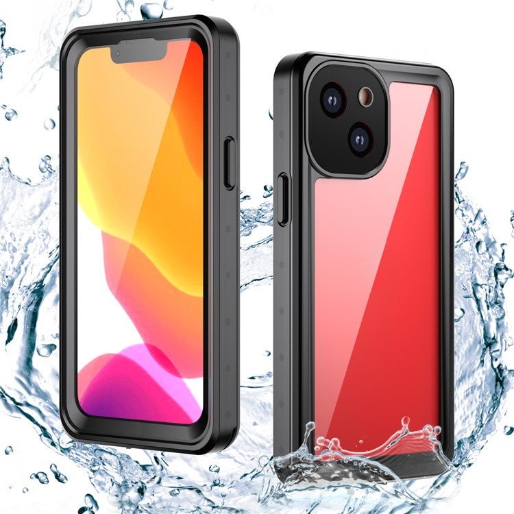 REDPEPPER PRO Series For iPhone 13 mini Drop-Proof IP68 Waterproof Cover Transparent Back Phone Case - TechGearPal
