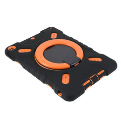 PEPKOO For iPad 10.2 (2021)(2020)(2019)/Air 10.5 inch (2019) 360 Degree Rotation Kickstand PC + Silicone Smart Tablet Case Cover