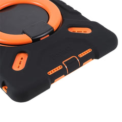 PEPKOO For iPad 10.2 (2021)(2020)(2019)/Air 10.5 inch (2019) 360 Degree Rotation Kickstand PC + Silicone Smart Tablet Case Cover