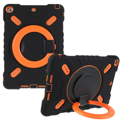 PEPKOO For iPad 10.2 (2021)(2020)(2019)/Air 10.5 inch (2019) 360 Degree Rotation Kickstand PC + Silicone Smart Tablet Case Cover