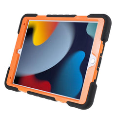 PEPKOO For iPad 10.2 (2021)(2020)(2019)/Air 10.5 inch (2019) 360 Degree Rotation Kickstand PC + Silicone Smart Tablet Case Cover