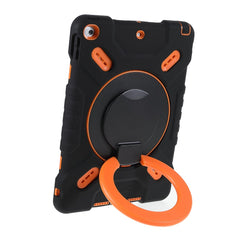 PEPKOO For iPad 10.2 (2021)(2020)(2019)/Air 10.5 inch (2019) 360 Degree Rotation Kickstand PC + Silicone Smart Tablet Case Cover