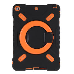 PEPKOO For iPad 10.2 (2021)(2020)(2019)/Air 10.5 inch (2019) 360 Degree Rotation Kickstand PC + Silicone Smart Tablet Case Cover