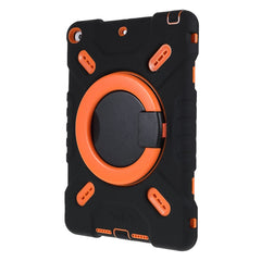 PEPKOO For iPad 10.2 (2021)(2020)(2019)/Air 10.5 inch (2019) 360 Degree Rotation Kickstand PC + Silicone Smart Tablet Case Cover