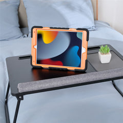 PEPKOO For iPad 10.2 (2021)(2020)(2019)/Air 10.5 inch (2019) 360 Degree Rotation Kickstand PC + Silicone Smart Tablet Case Cover