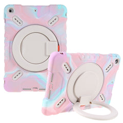 PEPKOO For iPad 10.2 (2021)(2020)(2019)/Air 10.5 inch (2019) 360 Degree Rotation Kickstand PC + Silicone Smart Tablet Case Cover