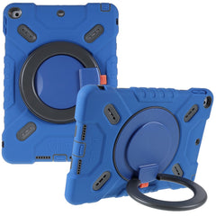 PEPKOO For iPad 10.2 (2021)(2020)(2019)/Air 10.5 inch (2019) 360 Degree Rotation Kickstand PC + Silicone Smart Tablet Case Cover