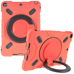 PEPKOO For iPad 10.2 (2021)(2020)(2019)/Air 10.5 inch (2019) 360 Degree Rotation Kickstand PC + Silicone Smart Tablet Case Cover