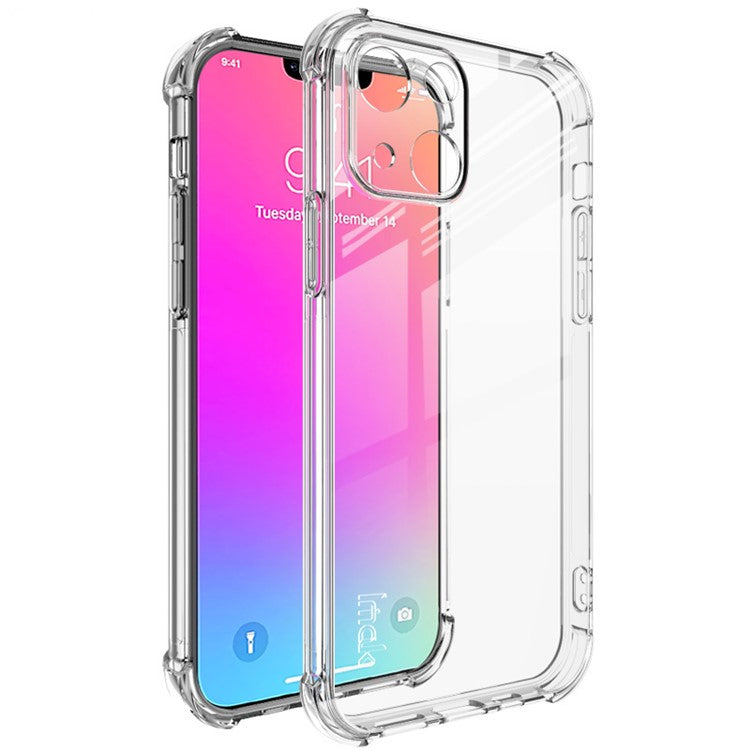 IMAK Four-Corner Airbag Armor Shockproof Anti-Scratch Soft TPU Phone Case with Screen Protector for iPhone 13 mini 5.4 inch - TechGearPal