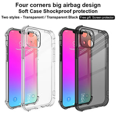 IMAK Four-Corner Airbag Armor Shockproof Anti-Scratch Soft TPU Phone Case with Screen Protector for iPhone 13 mini 5.4 inch - TechGearPal