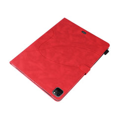 For iPad Pro 12.9 (2022) / (2021) / (2020) / (2018) Leather Case Wallet Stand Color Splicing Phone Cover