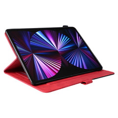 For iPad Pro 12.9 (2022) / (2021) / (2020) / (2018) Leather Case Wallet Stand Color Splicing Phone Cover