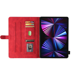 For iPad Pro 12.9 (2022) / (2021) / (2020) / (2018) Leather Case Wallet Stand Color Splicing Phone Cover