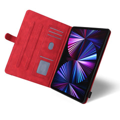 For iPad Pro 12.9 (2022) / (2021) / (2020) / (2018) Leather Case Wallet Stand Color Splicing Phone Cover