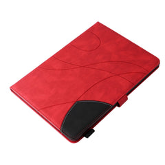 For iPad Pro 12.9 (2022) / (2021) / (2020) / (2018) Leather Case Wallet Stand Color Splicing Phone Cover