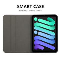 ENKAY HAT PRINCE Anti-Drop Auto Wake / Sleep Function Premium Elastic PU Leather Tablet Case with Stand for iPad mini (2024) / mini (2021)