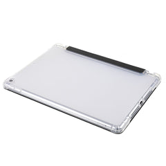 TOTU AA-166 Tri-fold Stand Auto Wake/Sleep Pencil Holder Flip Clear Back Design PU Leather + TPU Case for iPad 10.2 (2019)/(2020)/(2021)