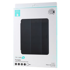 TOTU AA-166 Tri-fold Stand Auto Wake/Sleep Pencil Holder Flip Clear Back Design PU Leather + TPU Case for iPad 10.2 (2019)/(2020)/(2021)
