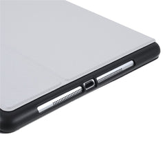 Étui de protection intelligent en cuir PU avec support en fibre de carbone et porte-crayon pour iPad 9,7 pouces (2017)/(2018) / Air (2013)/Air 2 / iPad Pro 9,7 pouces (2016) 