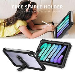 SHELLBOX For iPad mini (2024) / (2021) 2m Drop-Resistant IP68 Waterproof Case Protective Shell with Kickstand