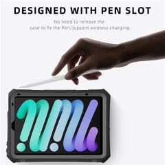 SHELLBOX For iPad mini (2024) / (2021) 2m Drop-Resistant IP68 Waterproof Case Protective Shell with Kickstand