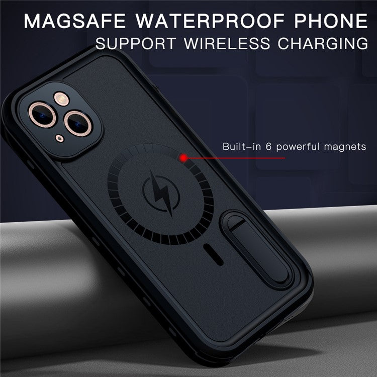 REDPEPPER IP68 Waterproof Anti-Scratch Protective Case with Kickstand and Lanyard for iPhone 13 6.1 inch Compatible with Magsafe Magnetic Chargin - TechGearPal
