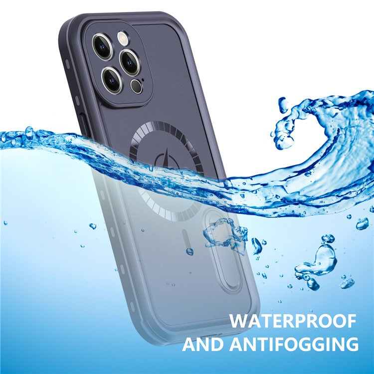 REDPEPPER Kickstand PC+TPU Shockproof IP68 Waterproof Case with Lanyard for iPhone 13 Pro Max 6.7 inch Compatible with Magsafe Magnetic Chargin - TechGearPal