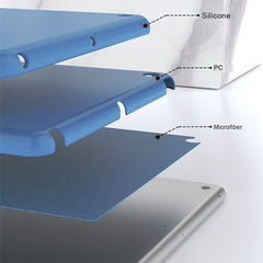 MUTURAL Liquid Silicone + PC Anti-drop Protective Tablet Case Cover for iPad 10.2 (2020)/(2019)