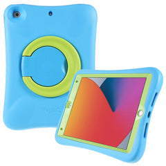 Étui PEPKOO pour tablette iPad 10.2 (2021) avec support rotatif à 360 degrés et cadre renforcé en EVA 