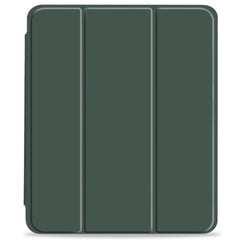 Anti-drop Trifold Stand Protective Cover Shockproof Transparent Tablet Case with Pencil Holder for iPad Pro 12.9-inch (2021)