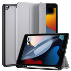 ESR Rebound Series Trifold Stand Smart Case for iPad 10.2 (2021)/(2020)/(2019), PU Leather+Soft TPU Back Shockproof Cover with Pen Holder