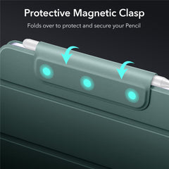 ESR Rebound Series for iPad mini (2024) / mini (2021) Tri-Fold Stand Double-Sided Magnet PU Leather Cover Case with Magnetic Clasp