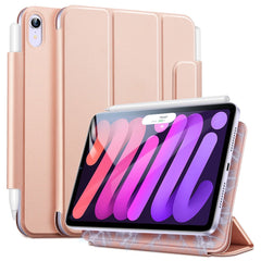 ESR Rebound Series for iPad mini (2024) / mini (2021) Tri-Fold Stand Double-Sided Magnet PU Leather Cover Case with Magnetic Clasp