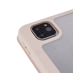MUTURAL for iPad Air (2020) / (2022) / Pro 11 (2020) / (2021) / (2022) Slim Stand Protective Cover Clear Transparent Back Shell with Built-in Pencil Holder